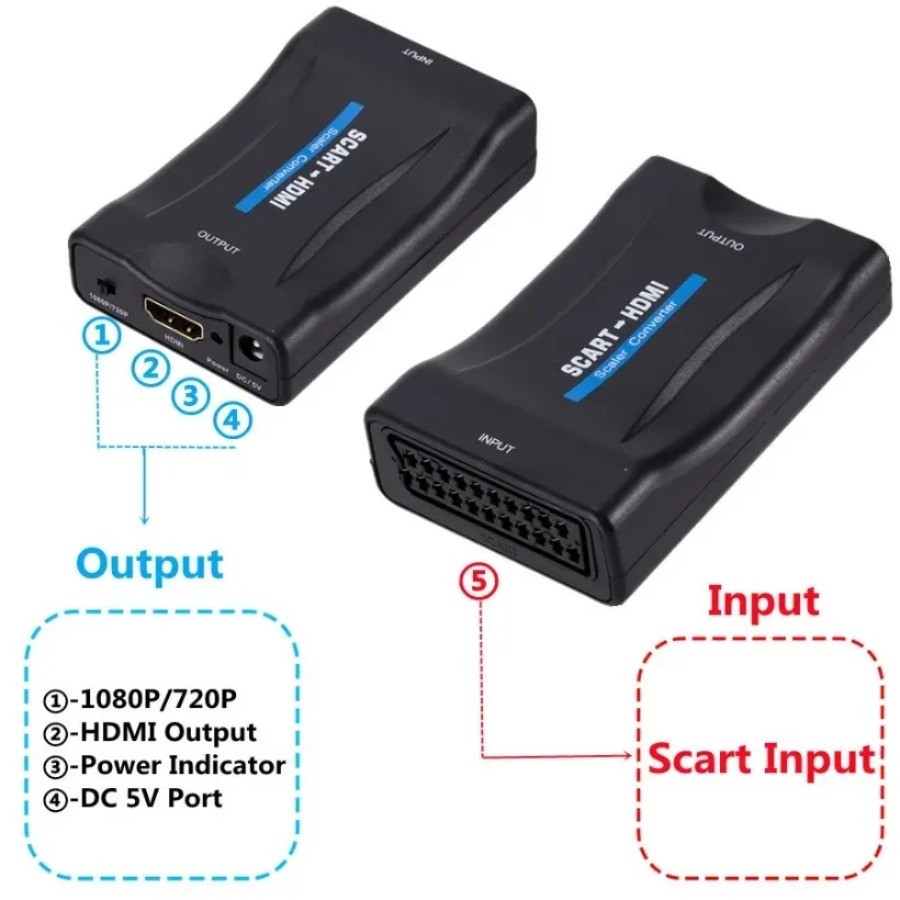 SCART To HDMI-compatible Conve - đánh giá và giá Scart To Hdmi
